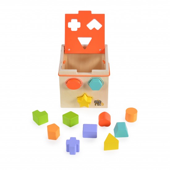 Shape Sorting Wooden Cube Shape Sorting Wooden Cube