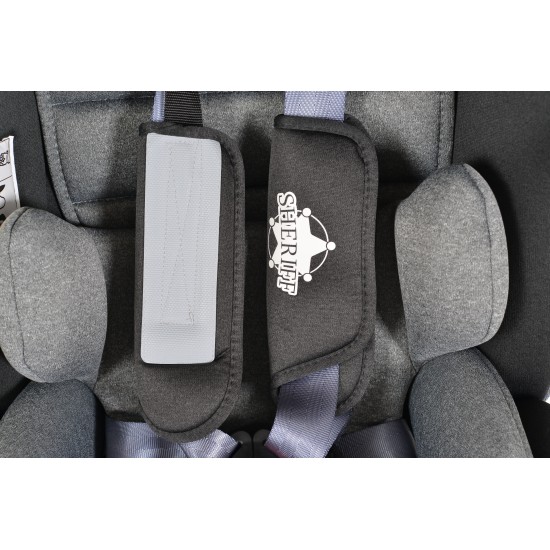 Car Seat Sheriff Grey 0-36 kg With Isofix