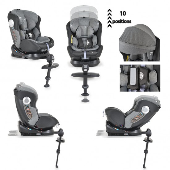 Car Seat Sheriff Grey 0-36 kg With Isofix Car Seat Sheriff Grey 0-36 kg With Isofix