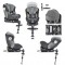 Car Seat Sheriff Grey 0-36 kg With Isofix
