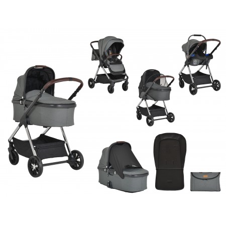 Baby Stroller Empire 3 in 1 Dark Grey