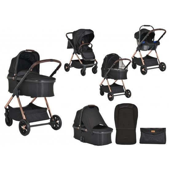 Baby Stroller Empire 3 in 1 Black Baby Stroller Empire 3 in 1 Black