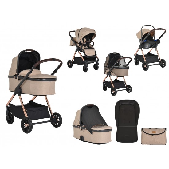 Baby Stroller 3 in 1 Beige Baby Stroller 3 in 1 Beige