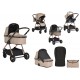 Baby Stroller 3 in 1 Beige Baby Stroller 3 in 1 Beige