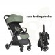 Stroller Easy Fold Green Stroller Easy Fold Green