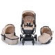 Baby Stroller 3 in 1 Ellada Beige Baby Stroller 3 in 1 Ellada Beige