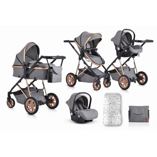Baby Stroller Midas 3 in 1 Grey Baby Stroller Midas 3 in 1 Grey