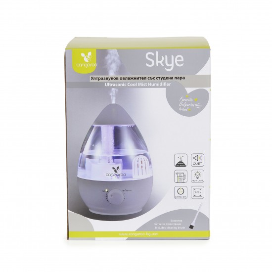 Ultrasonic Cool Mist Humidifier Skye Grey Ultrasonic Cool Mist Humidifier Skye Grey