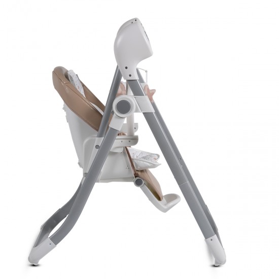 Baby High Chair And Swing Pudding 2 in 1 Beige Baby High Chair And Swing Pudding 2 in 1 Beige