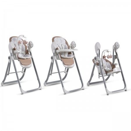 Baby High Chair And Swing Pudding 2 in 1 Beige