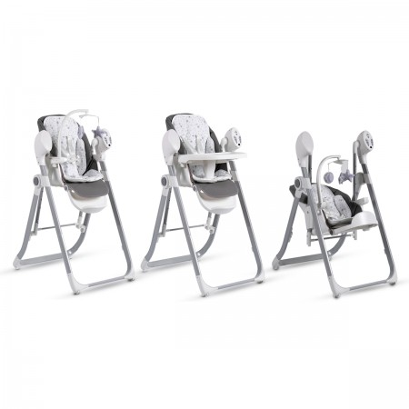 Baby High Chair And Swing Pudding 2 in 1 Grey