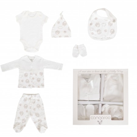 Newborn set 6 pieces Milky Way Beige Ecru