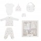 Newborn set 6 pieces Milky Way Beige Ecru Newborn set 6 pieces Milky Way Beige Ecru