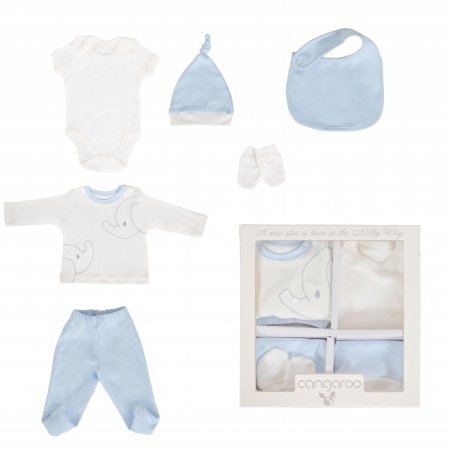 Newborn Set 6 Pieces Milky Way Blue