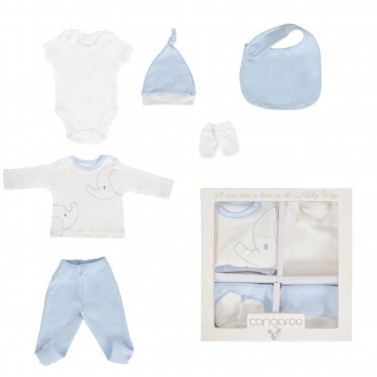 Newborn Set 6 Pieces Milky Way Blue Newborn Set 6 Pieces Milky Way Blue