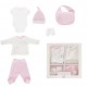 Set For Newborn 6pcs Milky Way Pink Set For Newborn 6pcs Milky Way Pink