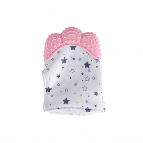 Silicone Mitten Olive Pink Tooth Glove Silicone Mitten Olive Pink Tooth Glove