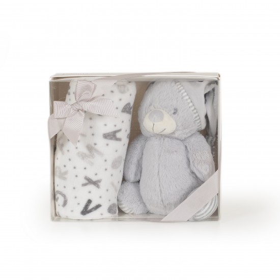 Baby Blanket 90x75 Grey bear Baby Blanket 90x75 Grey bear