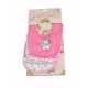 Baby Bib Kay Pink Baby Bib Kay Pink