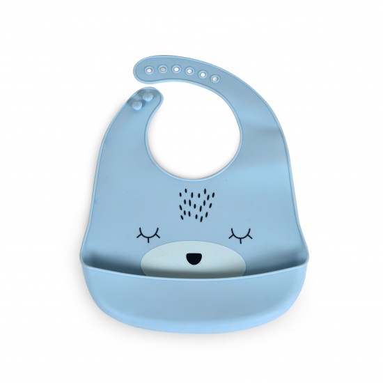 Baby Bib Oscar Blue Baby Bib Oscar Blue