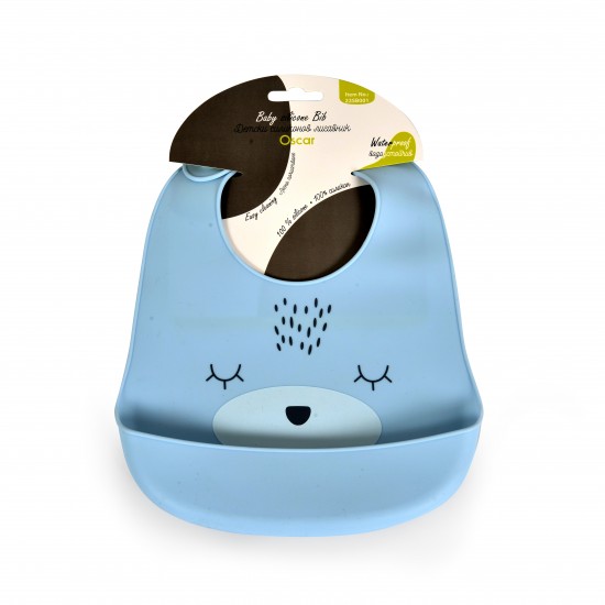 Baby Bib Oscar Blue Baby Bib Oscar Blue
