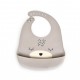 Baby Bib Oscar Grey Baby Bib Oscar Grey