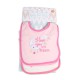 Baby Bib Tibby Pink Baby Bib Tibby Pink