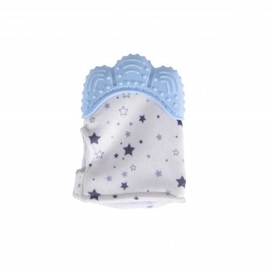 Baby Silicone Mitten Olive Blue Baby Silicone Mitten Olive Blue