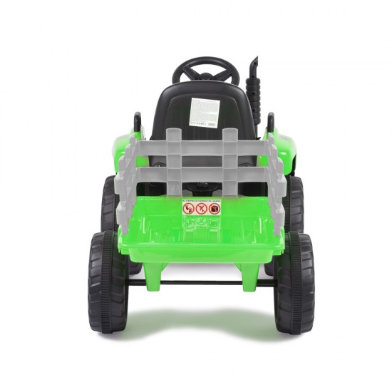 Tractor With Trailer Fame Green