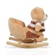 Plush Rocking Animal Bear Khaki WJ-635 Plush Rocking Animal Bear Khaki WJ-635
