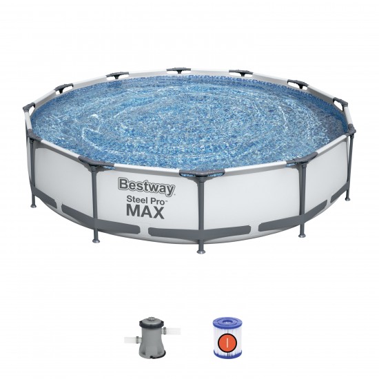Pool With Metal Frame & Bestway Steel Pro Max Filter Pump Pool With Metal Frame & Bestway Steel Pro Max Filter Pump