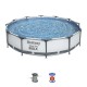 Pool With Metal Frame & Bestway Steel Pro Max Filter Pump