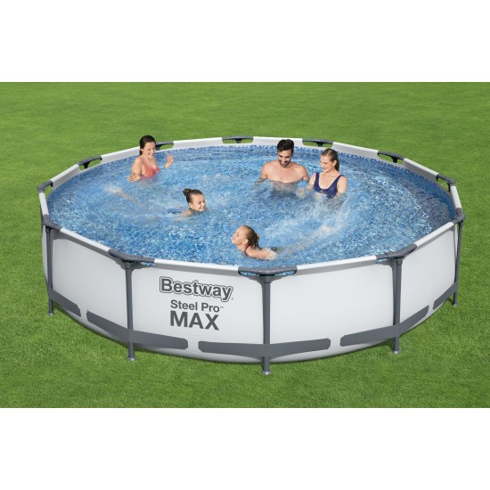 Pool With Metal Frame & Bestway Steel Pro Max Filter Pump Pool With Metal Frame & Bestway Steel Pro Max Filter Pump
