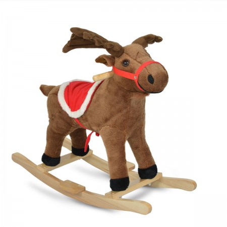 Plush Rocking Deer Rudolf