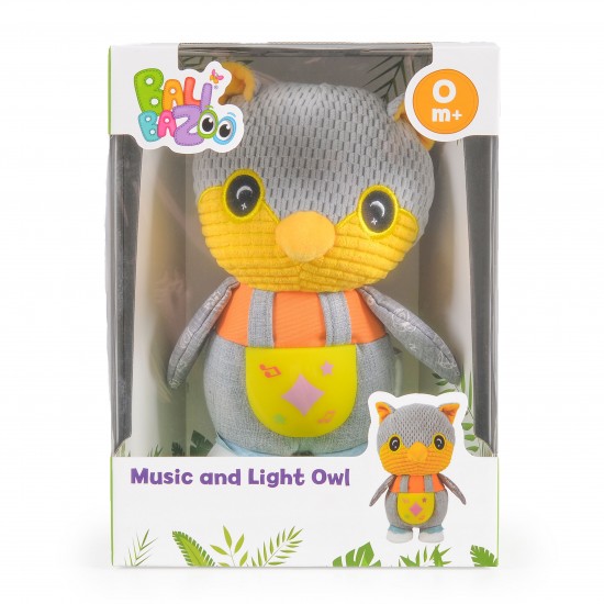 Plush Owl With Light And Music