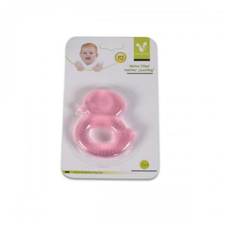 Teething Gum With Water Duck Pink