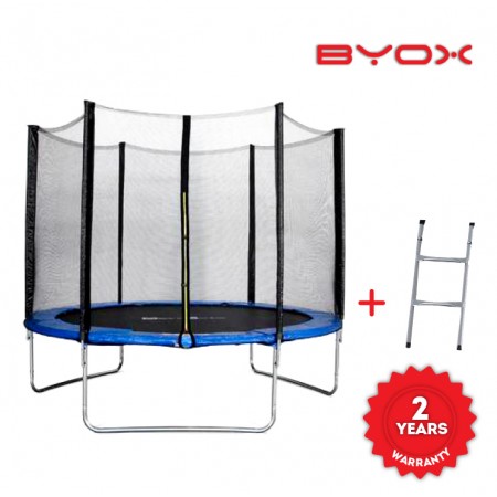 Trampoline 10ft With Net And Ladder 304cm
