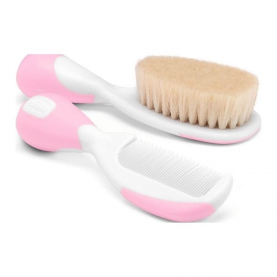 Brush-Comb Natural Hair Pink