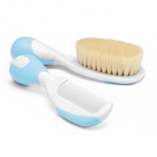 Brush-Comb Natural Hair Light blue Brush-Comb Natural Hair Light blue