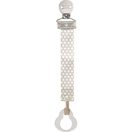 Fashion Clip Pacifier Beige
