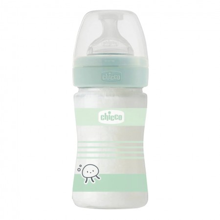 Unisex Well Being Glass Baby Bottle 150ML 0m+