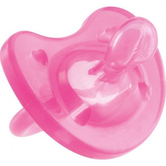 Pacifier All Silicone Pink 0-6M Pacifier All Silicone Pink 0-6M