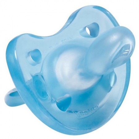 Pacifier All Silicone Blue 0-6M