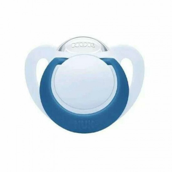Silicone Pacifier 6-18M Star In 4 Colors Silicone Pacifier 6-18M Star In 4 Colors