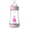 Plastic Baby Bottle Perfect 5 Pink 240Ml 2M+
