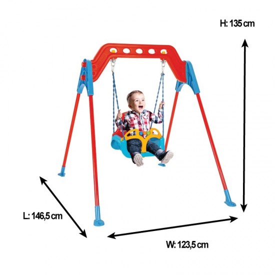 Pilsan Metal Frame Swing Red 07968 Pilsan Metal Frame Swing Red 07968