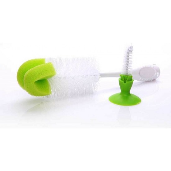 2 in 1 Bottle Nipple Brush Green Color 2 in 1 Bottle Nipple Brush Green Color
