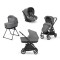 Stroller Electa Quattro Chelsea Grey Με Cab