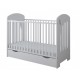 Herz Baby Bed 60X120 With Drawer White