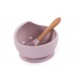 Silicone Scoop and Spoon With Suction Cup Pink Silicone Scoop and Spoon With Suction Cup Pink